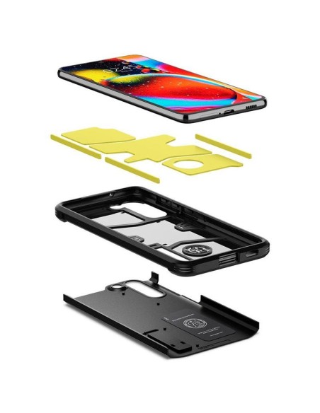Spigen Tough Armor dėklas Samsung Galaxy S21 FE - juodas