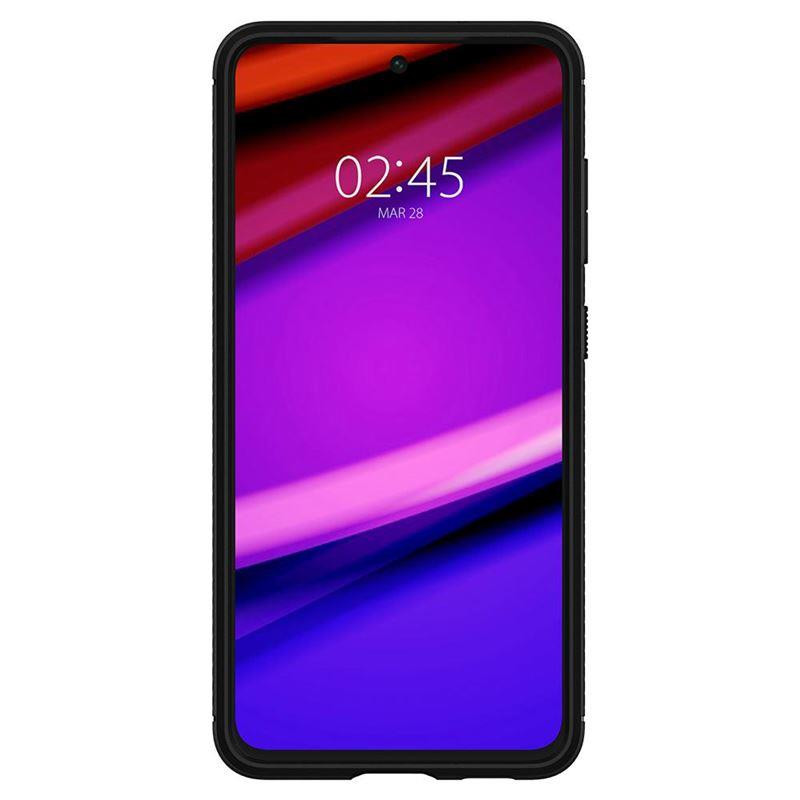 Spigen Rugged Armor dėklas, skirtas Samsung Galaxy S21 FE - matinė juoda