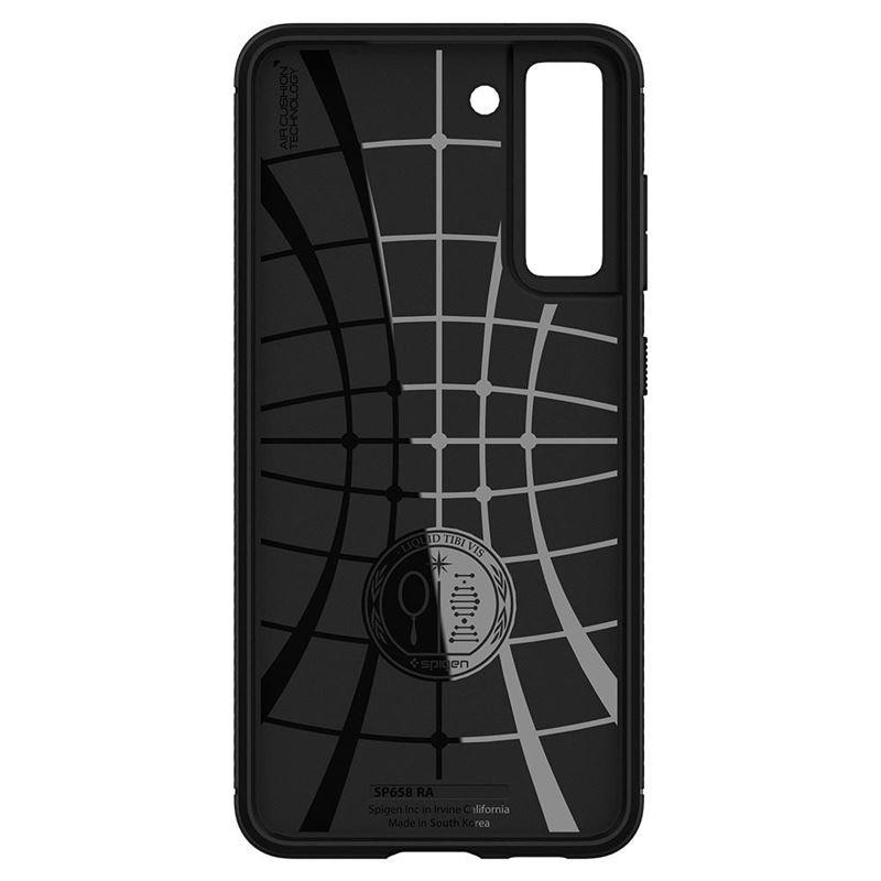 Spigen Rugged Armor dėklas, skirtas Samsung Galaxy S21 FE - matinė juoda
