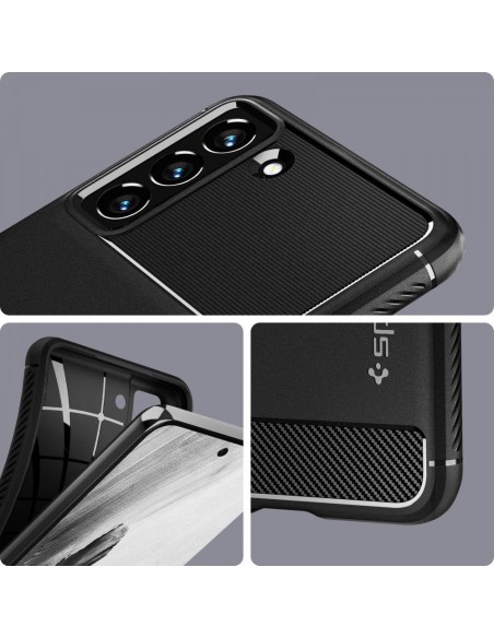 Spigen Rugged Armor dėklas, skirtas Samsung Galaxy S21 FE - matinė juoda Spigen Rugged Armor dėklas, skirtas Samsung Galaxy S21 FE - matinė juoda