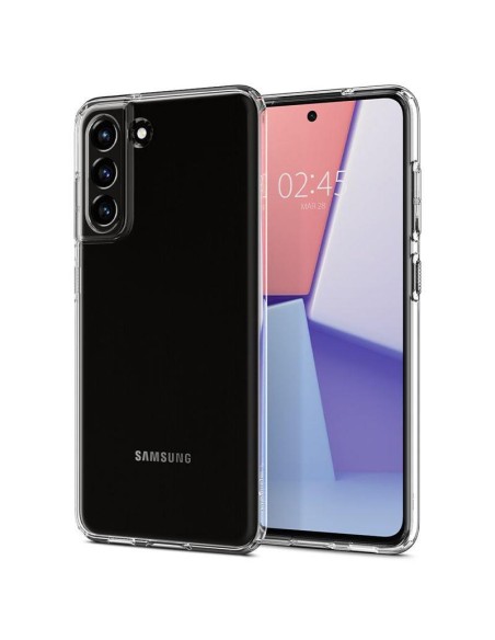 Spigen Skystųjų kristalų dėklas, skirtas Samsung Galaxy S21 FE - skaidrus Spigen Skystųjų kristalų dėklas, skirtas Samsung Galaxy S21 FE - skaidrus