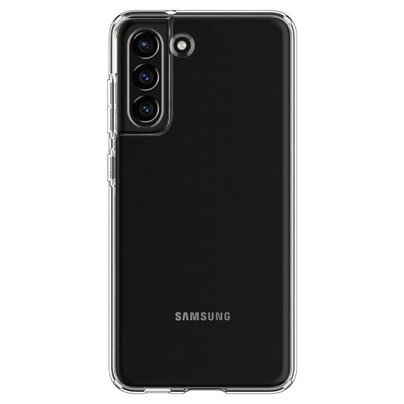 Spigen Skystųjų kristalų dėklas, skirtas Samsung Galaxy S21 FE - skaidrus
