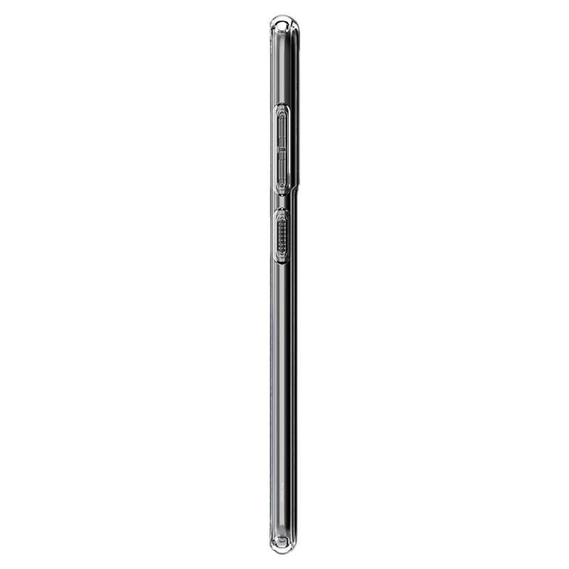 Spigen Skystųjų kristalų dėklas, skirtas Samsung Galaxy S21 FE - skaidrus