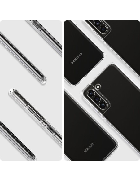 Spigen Skystųjų kristalų dėklas, skirtas Samsung Galaxy S21 FE - skaidrus Spigen Skystųjų kristalų dėklas, skirtas Samsung Galaxy S21 FE - skaidrus