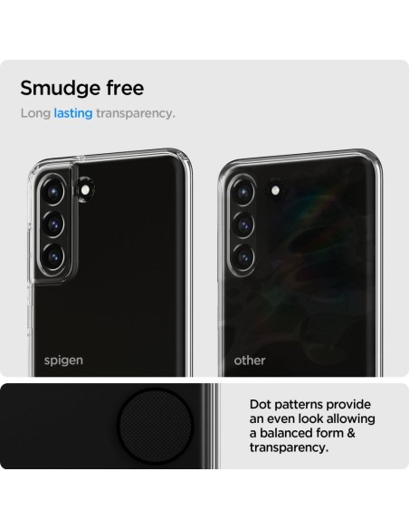 Spigen Skystųjų kristalų dėklas, skirtas Samsung Galaxy S21 FE - skaidrus Spigen Skystųjų kristalų dėklas, skirtas Samsung Galaxy S21 FE - skaidrus