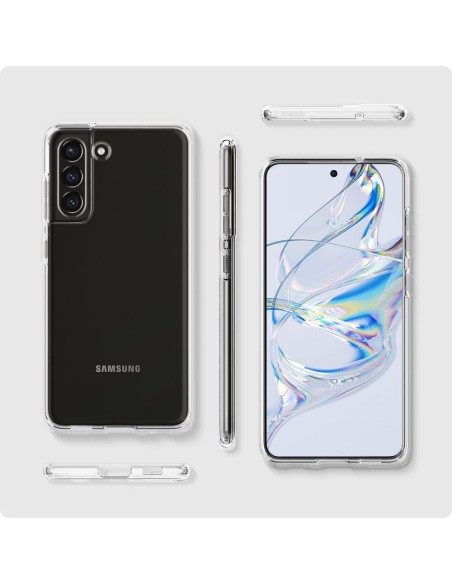 Spigen Skystųjų kristalų dėklas, skirtas Samsung Galaxy S21 FE - skaidrus Spigen Skystųjų kristalų dėklas, skirtas Samsung Galaxy S21 FE - skaidrus