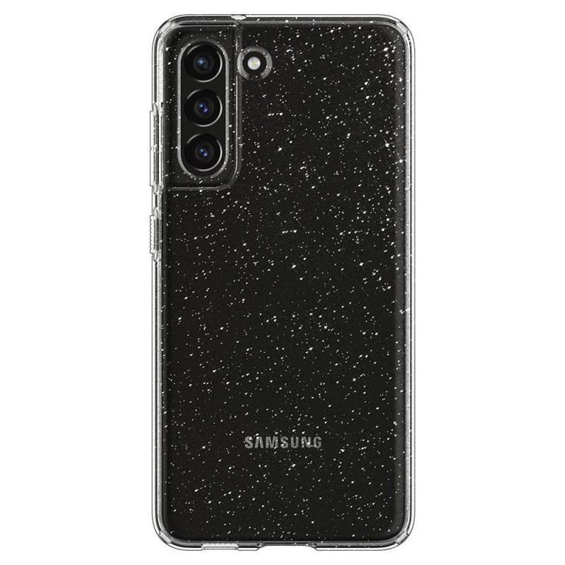 Spigen Skystųjų kristalų dėklas, skirtas Samsung Galaxy S21 FE - skaidrus ir blizgantis Spigen Skystųjų kristalų dėklas, skirtas Samsung Galaxy S21 FE - skaidrus ir blizgantis