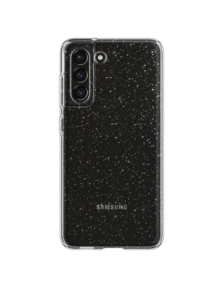 Spigen Skystųjų kristalų dėklas, skirtas Samsung Galaxy S21 FE - skaidrus ir blizgantis Spigen Skystųjų kristalų dėklas, skirtas Samsung Galaxy S21 FE - skaidrus ir blizgantis