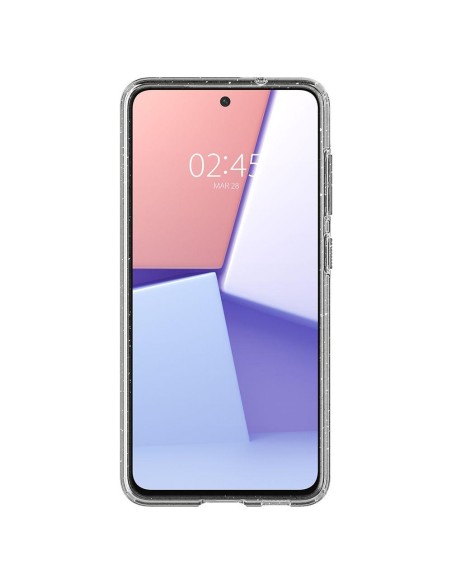 Spigen Skystųjų kristalų dėklas, skirtas Samsung Galaxy S21 FE - skaidrus ir blizgantis Spigen Skystųjų kristalų dėklas, skirtas Samsung Galaxy S21 FE - skaidrus ir blizgantis