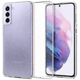 Spigen Skystųjų kristalų dėklas, skirtas Samsung Galaxy S21 FE - skaidrus ir blizgantis
