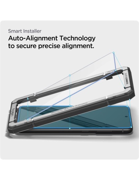 Spigen ALM Glas.tR grūdintas stiklas Samsung Galaxy S21 FE - 2 vnt. Spigen ALM Glas.tR grūdintas stiklas Samsung Galaxy S21 FE - 2 vnt.