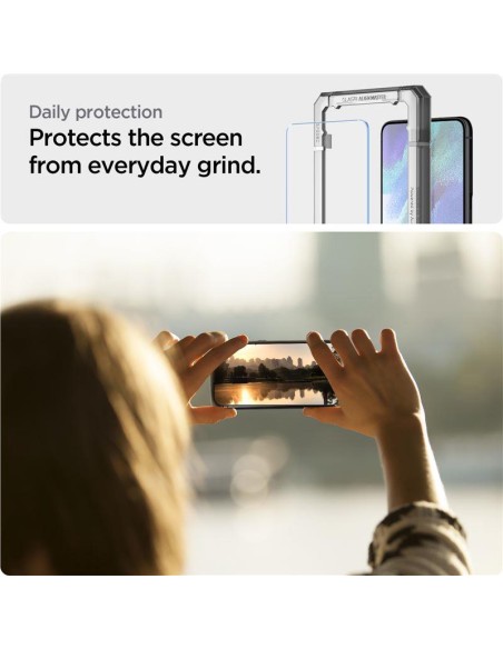 Spigen ALM Glas.tR grūdintas stiklas Samsung Galaxy S21 FE - 2 vnt. Spigen ALM Glas.tR grūdintas stiklas Samsung Galaxy S21 FE - 2 vnt.