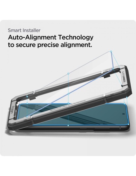Spigen ALM Glas.tR grūdintas stiklas Samsung Galaxy S21 FE - 2 vnt. Spigen ALM Glas.tR grūdintas stiklas Samsung Galaxy S21 FE - 2 vnt.