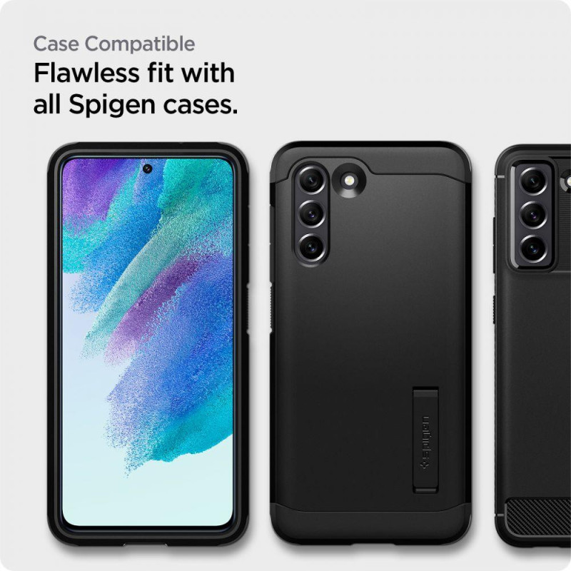 Spigen ALM Glas.tR grūdintas stiklas Samsung Galaxy S21 FE - 2 vnt.