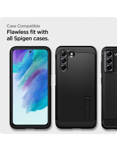 Spigen ALM Glas.tR grūdintas stiklas Samsung Galaxy S21 FE - 2 vnt. Spigen ALM Glas.tR grūdintas stiklas Samsung Galaxy S21 FE - 2 vnt.