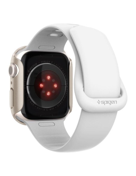 Spigen Thin Fit dėklas Apple Watch 7/ 8 (41 mm) - smėlio spalvos Spigen Thin Fit dėklas Apple Watch 7/ 8 (41 mm) - smėlio spalvos
