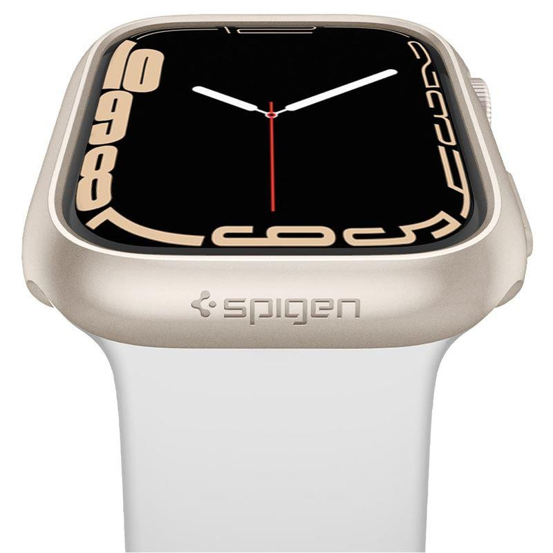 Spigen Thin Fit dėklas Apple Watch 7/ 8 (41 mm) - smėlio spalvos