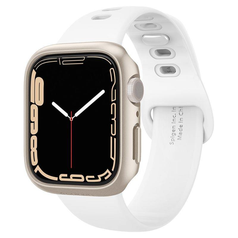Spigen Thin Fit dėklas Apple Watch 7/ 8 (41 mm) - smėlio spalvos