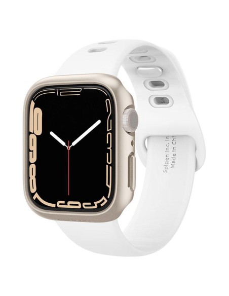 Spigen Thin Fit dėklas Apple Watch 7/ 8 (41 mm) - smėlio spalvos Spigen Thin Fit dėklas Apple Watch 7/ 8 (41 mm) - smėlio spalvos