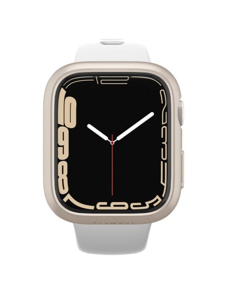 Spigen Thin Fit dėklas Apple Watch 7/ 8 (41 mm) - smėlio spalvos Spigen Thin Fit dėklas Apple Watch 7/ 8 (41 mm) - smėlio spalvos