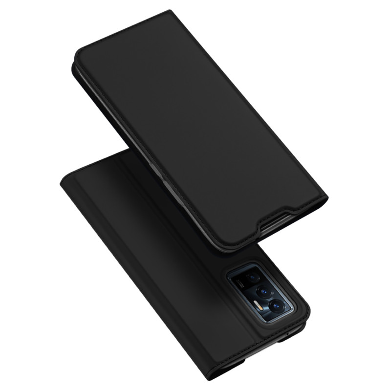 Dux Ducis Skin Pro dėklo dėklo dangtelis su atvartu Vivo V23e juodas
