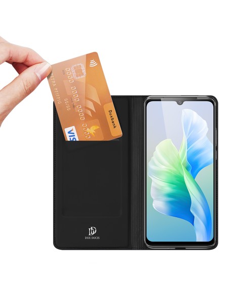 Dux Ducis Skin Pro dėklo dėklo dangtelis su atvartu Vivo V23e juodas Dux Ducis Skin Pro dėklo dėklo dangtelis su atvartu Vivo V23e juodas
