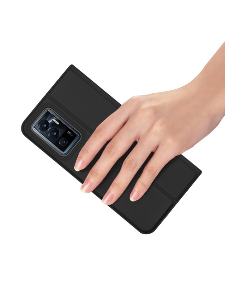Dux Ducis Skin Pro dėklo dėklo dangtelis su atvartu Vivo V23e juodas Dux Ducis Skin Pro dėklo dėklo dangtelis su atvartu Vivo V23e juodas