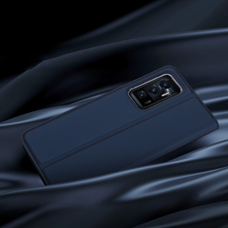 Dux Ducis Skin Pro dėklo dėklo dangtelis su atvartu Vivo V23e juodas