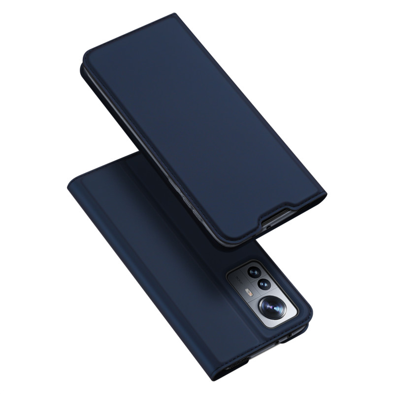 Dux Ducis Skin Pro dėklo dėklo dangtelis su atvartu, skirtas Xiaomi 12 Pro mėlynai