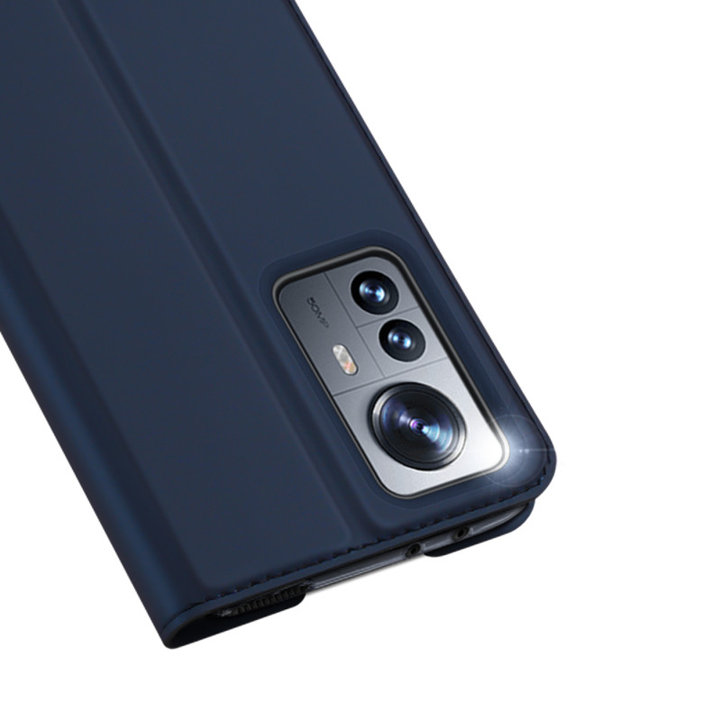 Dux Ducis Skin Pro dėklo dėklo dangtelis su atvartu, skirtas Xiaomi 12 Pro mėlynai