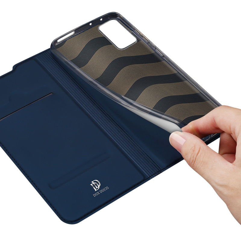 Dux Ducis Skin Pro dėklo dėklo dangtelis su atvartu, skirtas Xiaomi 12 Pro mėlynai