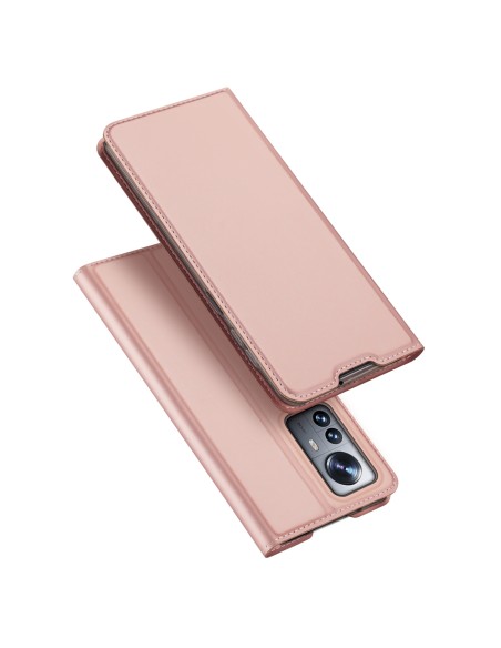 Dux Ducis Skin Pro dėklo dėklo dangtelis su atvartu, skirtas Xiaomi 12 Pro rožinei Dux Ducis Skin Pro dėklo dėklo dangtelis su atvartu, skirtas Xiaomi 12 Pro rožinei