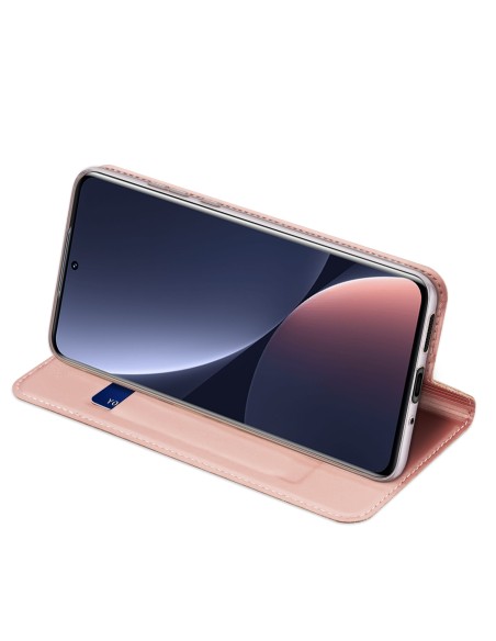 Dux Ducis Skin Pro dėklo dėklo dangtelis su atvartu, skirtas Xiaomi 12 Pro rožinei Dux Ducis Skin Pro dėklo dėklo dangtelis su atvartu, skirtas Xiaomi 12 Pro rožinei