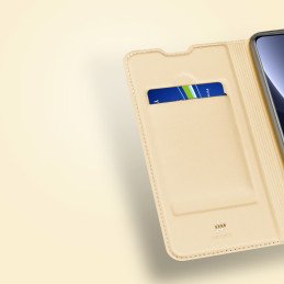 Dux Ducis Skin Pro dėklo dėklo dangtelis su atvartu, skirtas Xiaomi 12 Pro rožinei