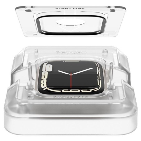 Spigen ProFlex EZ Fit hibridinis stiklas Apple Watch 7 / 8 (45 mm) - 2 vnt. Spigen ProFlex EZ Fit hibridinis stiklas Apple Watch 7 / 8 (45 mm) - 2 vnt.