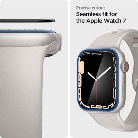 Spigen ProFlex EZ Fit hibridinis stiklas Apple Watch 7 / 8 (45 mm) - 2 vnt. Spigen ProFlex EZ Fit hibridinis stiklas Apple Watch 7 / 8 (45 mm) - 2 vnt.