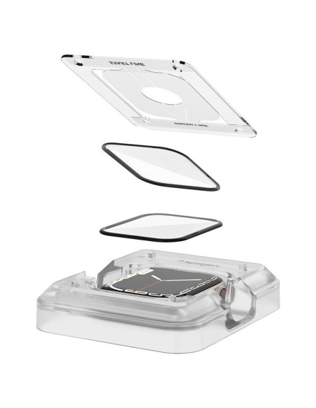 Spigen ProFlex EZ Fit hibridinis stiklas Apple Watch 7 / 8 (41 mm) - 2 vnt. Spigen ProFlex EZ Fit hibridinis stiklas Apple Watch 7 / 8 (41 mm) - 2 vnt.