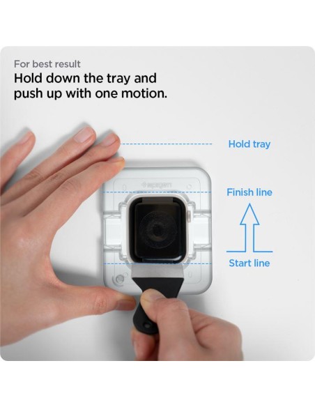Spigen ProFlex EZ Fit hibridinis stiklas Apple Watch 7 / 8 (41 mm) - 2 vnt. Spigen ProFlex EZ Fit hibridinis stiklas Apple Watch 7 / 8 (41 mm) - 2 vnt.