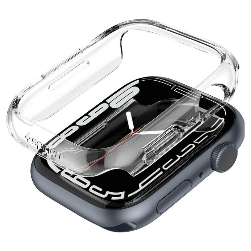 Spigen Thin Fit dėklas Apple Watch 7/ 8 (45 mm) - skaidrus