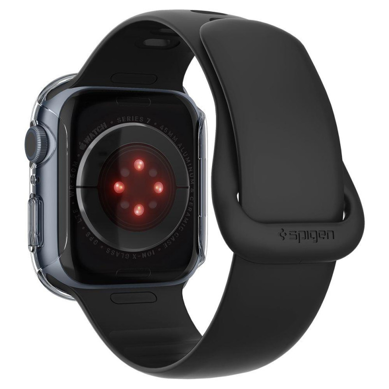 Spigen Thin Fit dėklas Apple Watch 7/ 8 (45 mm) - skaidrus