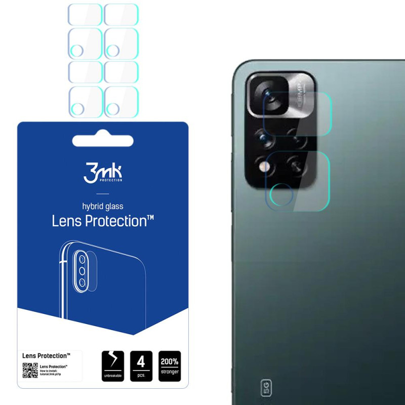 3mk Lens Protection™ hibridinis fotoaparato stiklas, skirtas Xiaomi Redmi Note 11 Pro 4G / 5G 3mk Lens Protection™ hibridinis fotoaparato stiklas, skirtas Xiaomi Redmi Note 11 Pro 4G / 5G