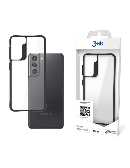 3mk Satin Armor Case+ dėklas, skirtas Samsung Galaxy S21 5G - skaidrus 3mk Satin Armor Case+ dėklas, skirtas Samsung Galaxy S21 5G - skaidrus
