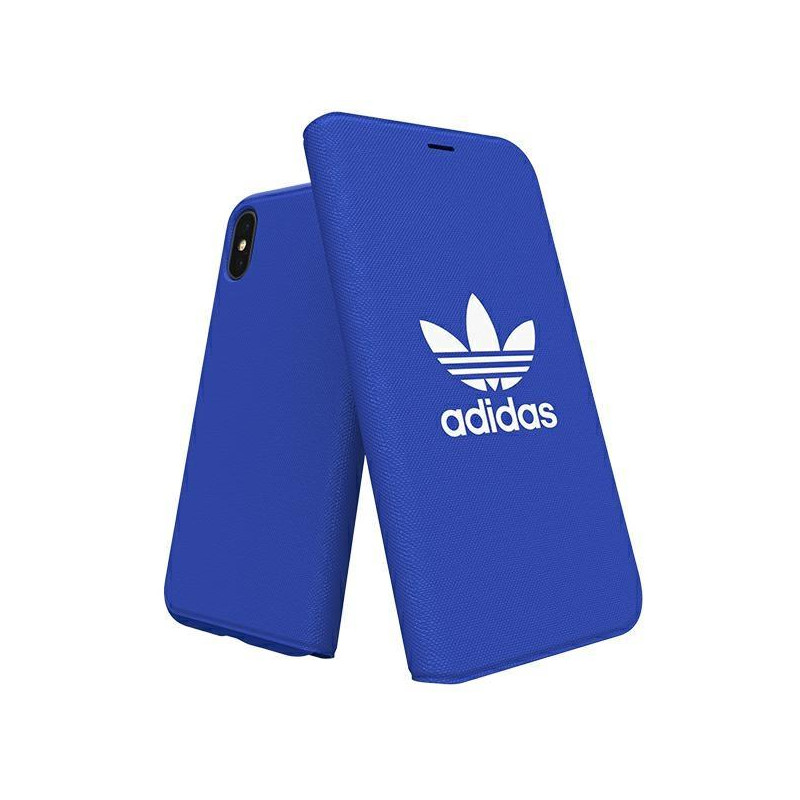 Adidas OR Booklet Case Canvas iPhone X/ Xs - mėlyna Adidas OR Booklet Case Canvas iPhone X/ Xs - mėlyna