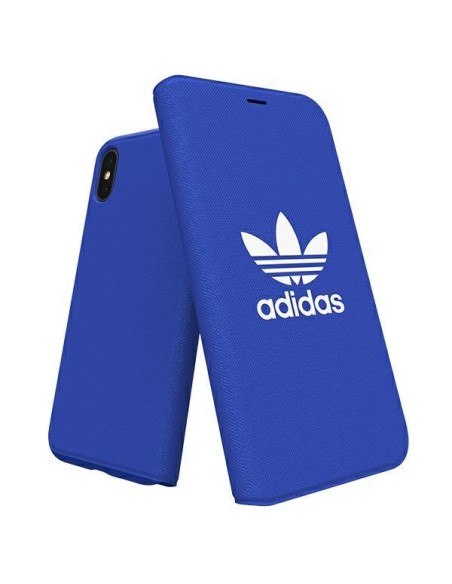 Adidas OR Booklet Case Canvas iPhone X/ Xs - mėlyna Adidas OR Booklet Case Canvas iPhone X/ Xs - mėlyna
