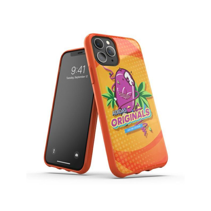 Adidas Molded Case BODEGA dėklas iPhone 11 Pro - oranžinis