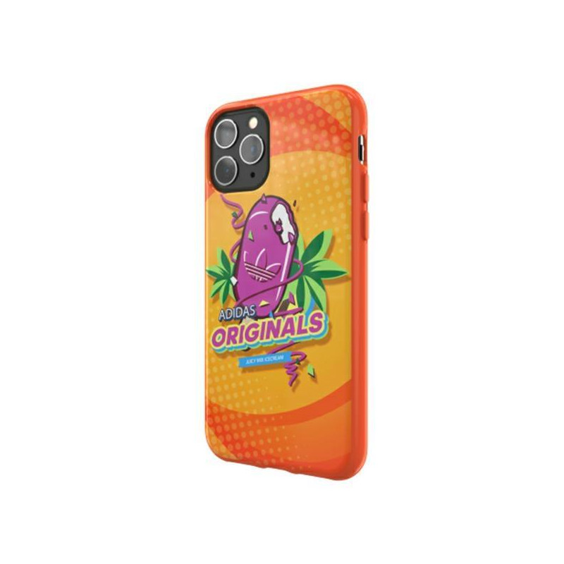 Adidas Molded Case BODEGA dėklas iPhone 11 Pro - oranžinis