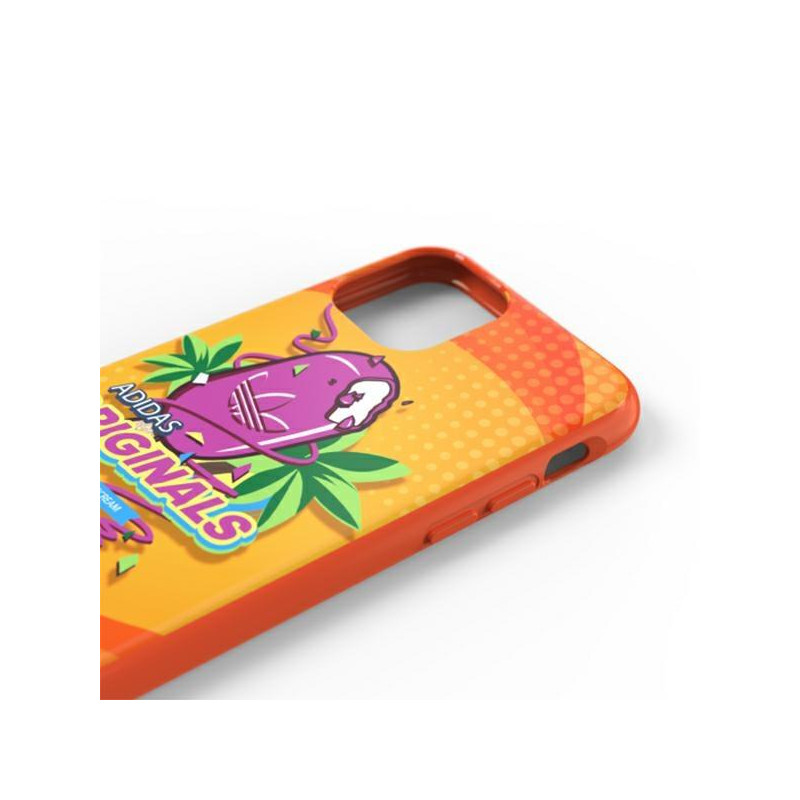 Adidas Molded Case BODEGA dėklas iPhone 11 Pro - oranžinis
