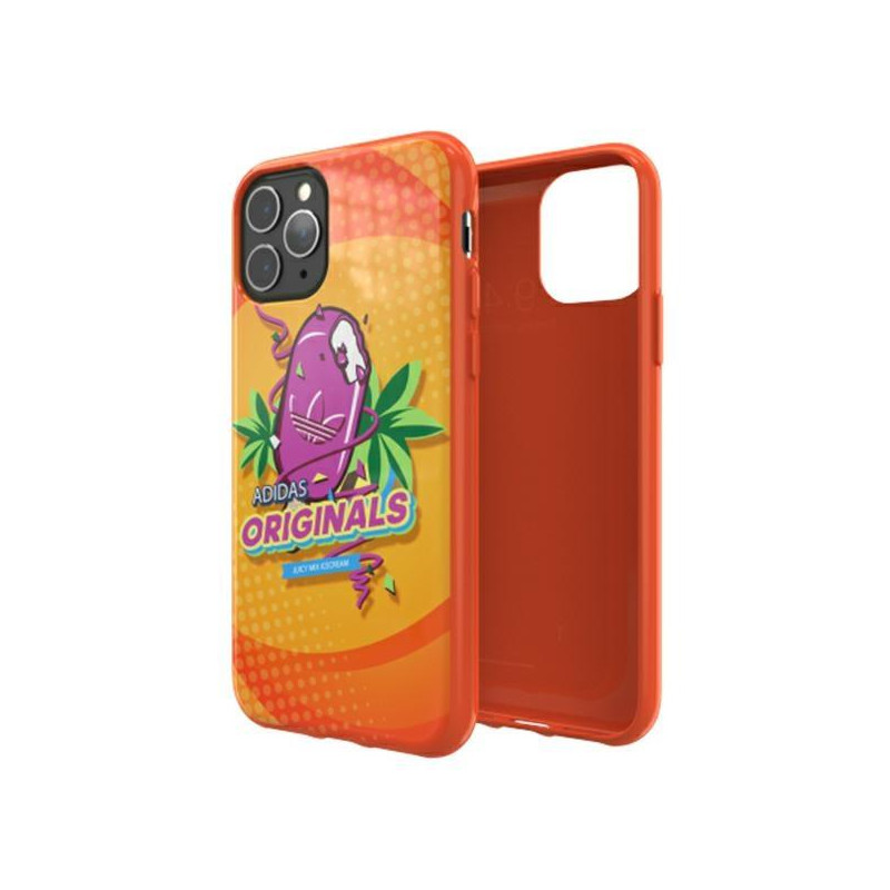 Adidas Molded Case BODEGA dėklas iPhone 11 Pro - oranžinis