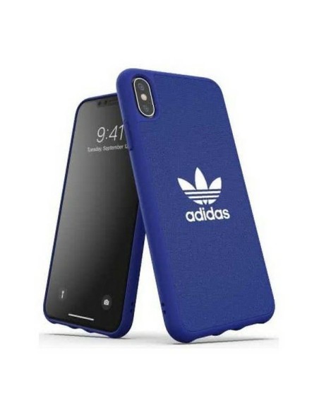 Adidas OR Molded Case Canvas dėklas iPhone Xs Max - mėlynas Adidas OR Molded Case Canvas dėklas iPhone Xs Max - mėlynas