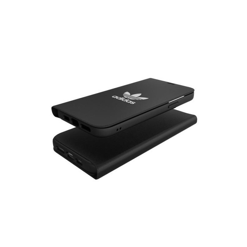Adidas OR Booklet Case BASIC dėklas skirtas iPhone 12 Pro Max - juodai baltas